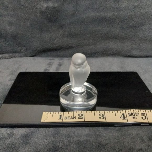 Vintage 1980s Lalique France Crystal Art Glass Hawk, Bird Of Prey Figurine - Picture 6 of 9